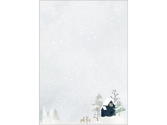 Sigel Papier à motif Christmas Watercolor, A4, 90 g/m², 25 feuilles