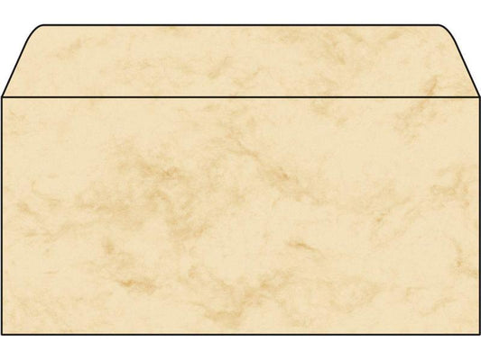 Sigel Enveloppe DP074 Marbre beige, 50 pièces