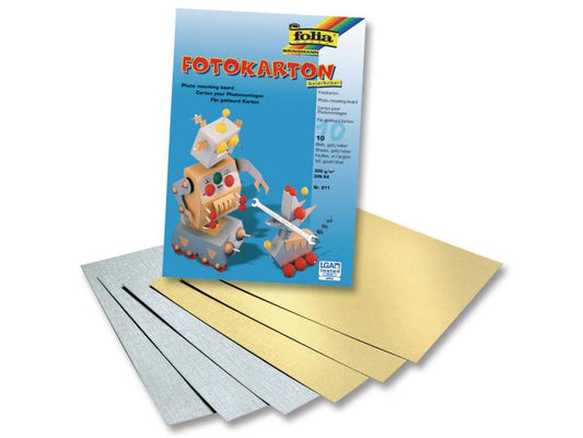 Folia Papier cartonné A4 Or/Argent