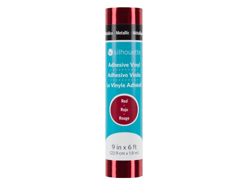 Silhouette Film de vinyle Métallique 22.9 cm Rouge, métallisé