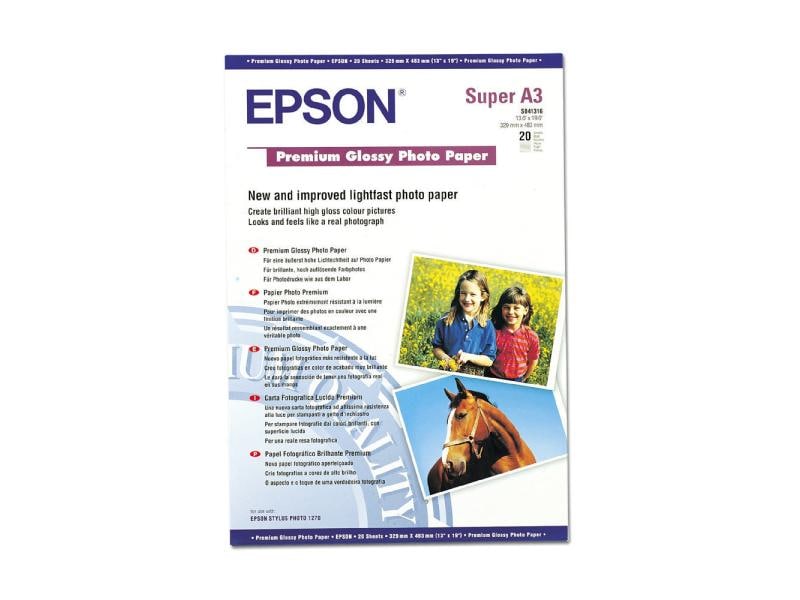 Epson Papier photo A3+ 250 g/m² 20 Pièce/s