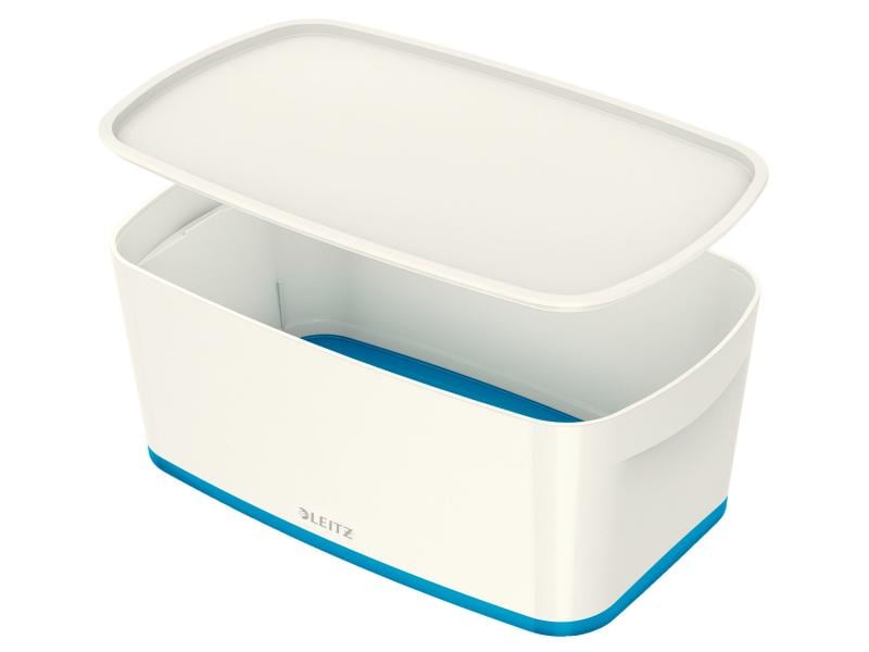 Leitz Boîte de rangement MyBox Petit Blanc; Bleu