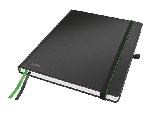 Leitz Carnet de notes 18,7 x 24,2 cm, À lignes, Noir