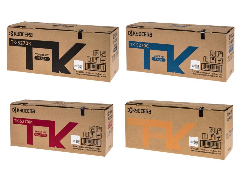 Kyocera Kits de toner TK-5270 noir/Cyan/Magenta/Yellow