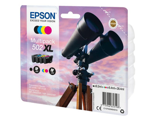 Epson Kits d’encre C13T02W64010 XL noir/Cyan/Magenta/Yellow