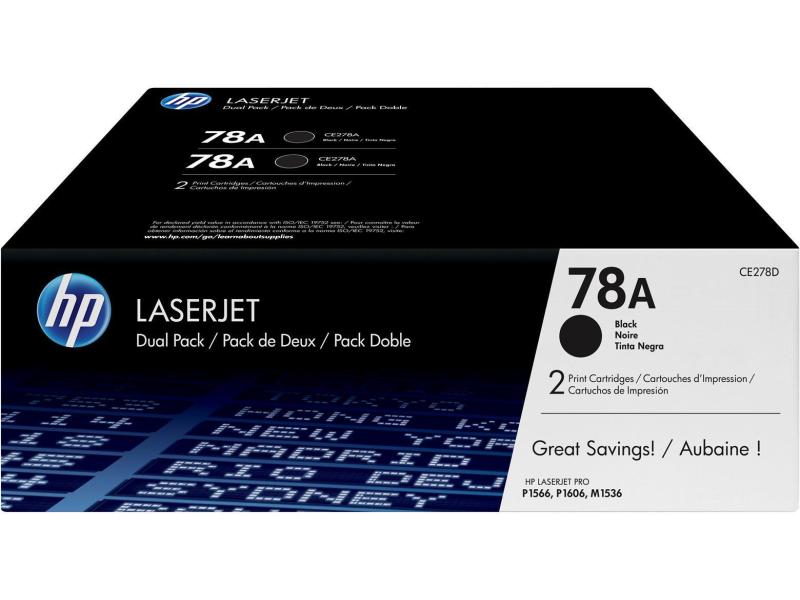 HP Toner Nr. 78A (CE278AD) Black (paquet de 2)