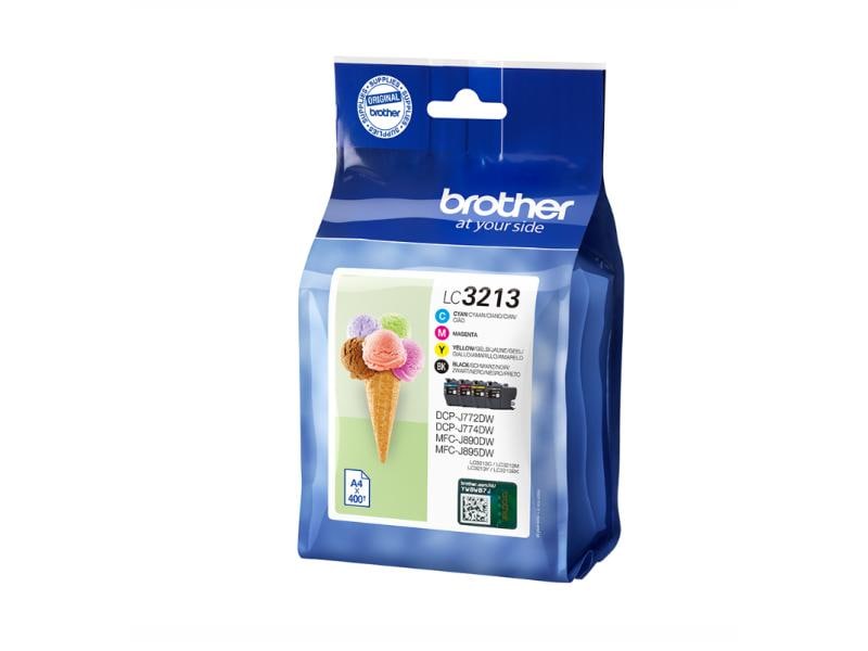 Brother Kits d’encre LC-3213VAL noir/Cyan/Magenta/Yellow