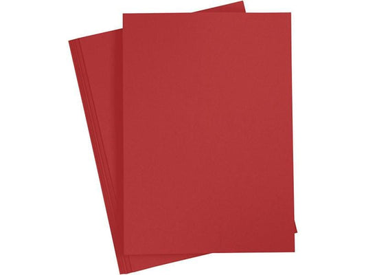 Creativ Company Papier de bricolage 70 g, 20 feuilles, Rouge