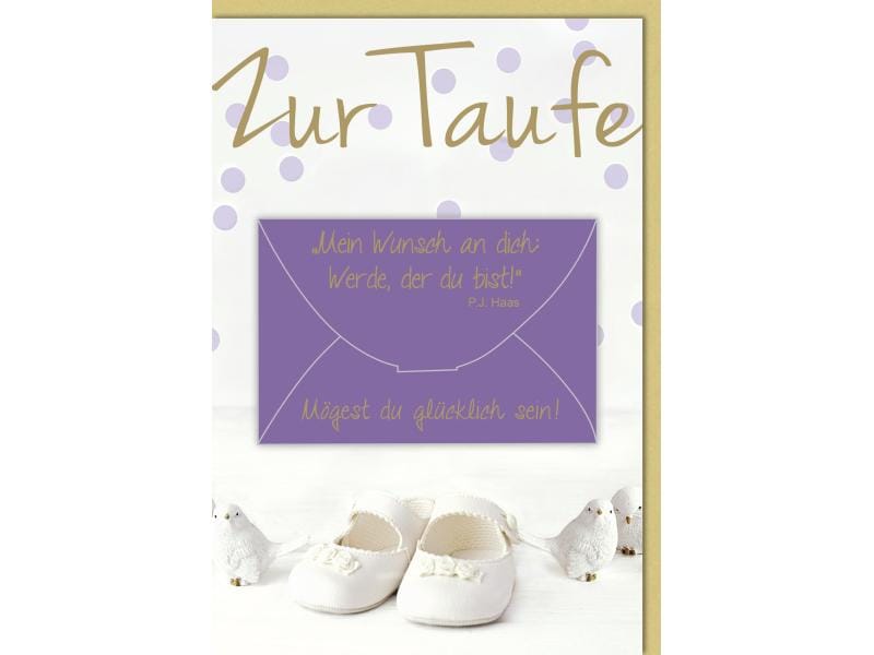 Braun + Company Carte de vœux pour le baptême, 11,5 cm x 17 cm