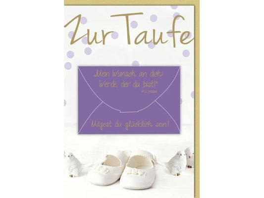 Braun + Company Carte de vœux pour le baptême, 11,5 cm x 17 cm