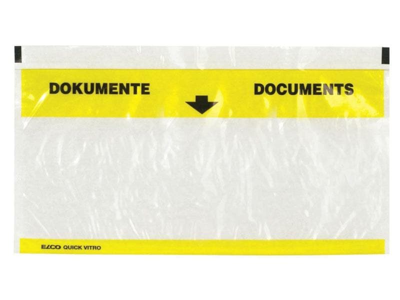 ELCO Pochette pour documents Quick Vitro C5/6 Transparent, 250 pièces