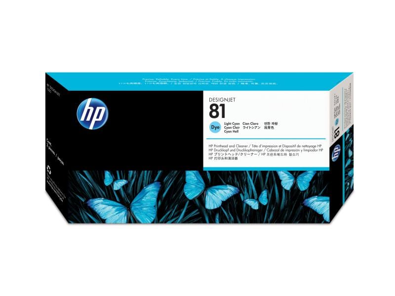 HP Tête d’impression Nr. 81 (C4954A) Light Cyan