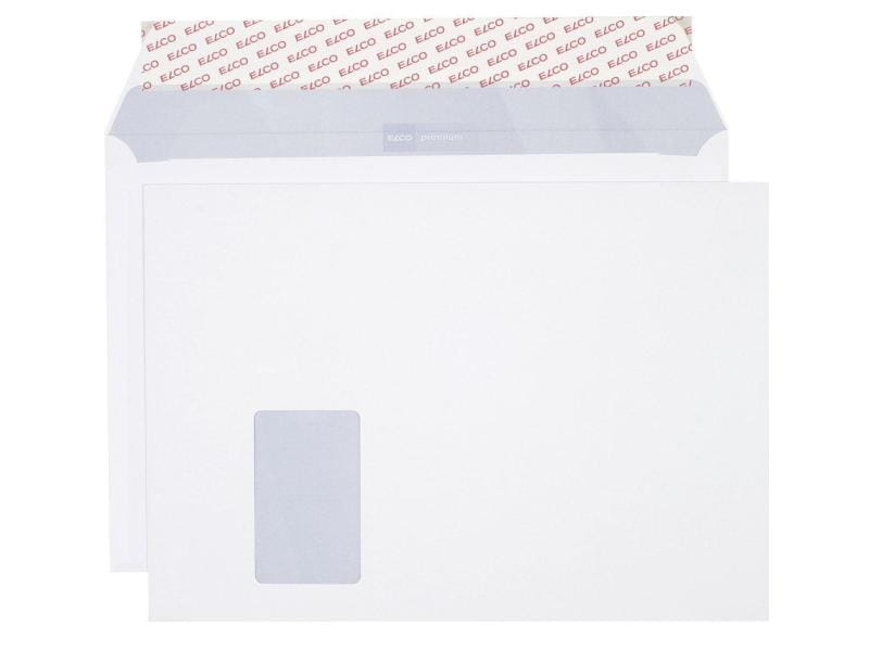 ELCO Enveloppe Premium C4 avec fenêtre à gauche, 250 pièces