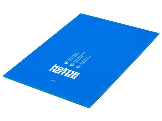 Kolma Fiche de bloc-notes NOTES A4 Bleu, 50 feuilles