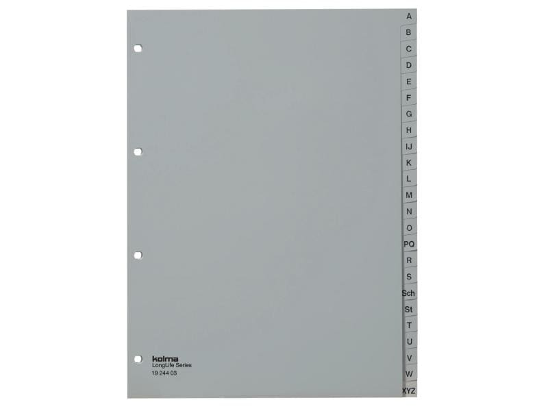 Kolma Registre A4 LongLife A-Z