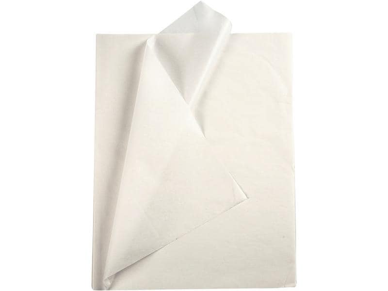 Creativ Company Papier de soie 50 x 70 cm, 25 feuilles, Blanc