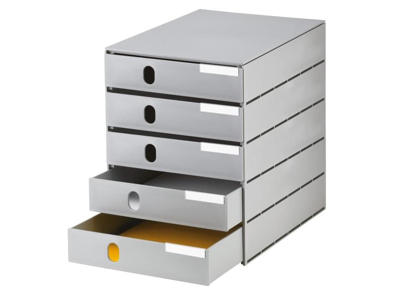 Styro Boîte à tiroirs Styroval-Pro Eco 5 tiroirs, gris