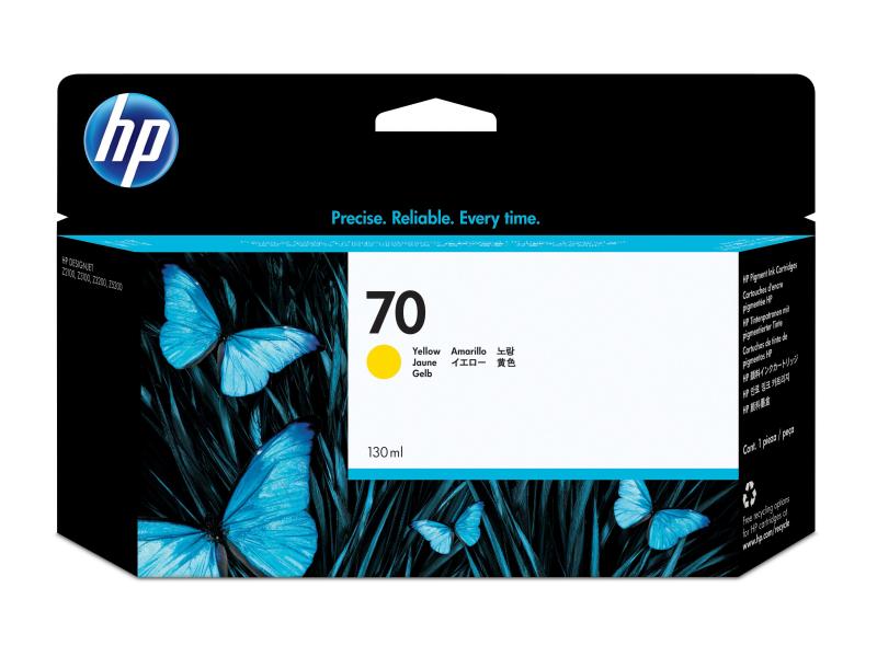 HP Encre Nr. 70 (C9454A) Yellow