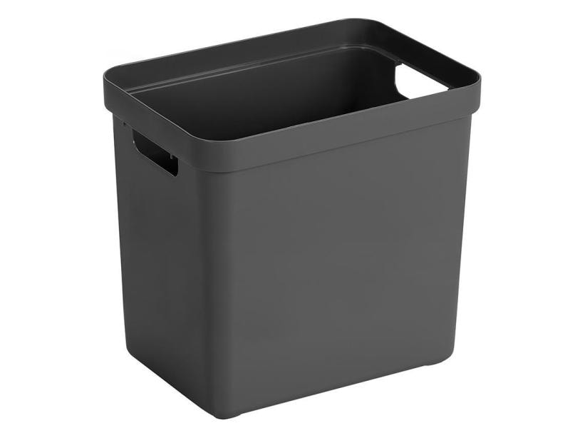 Sigma Home Boîte de rangement 25 l Noir