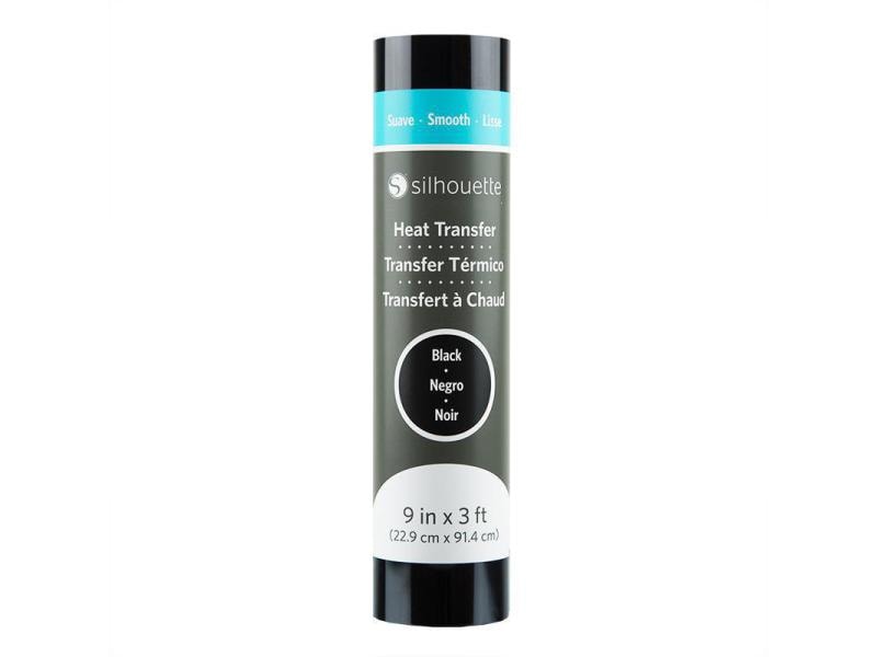 Silhouette Film thermocollant 22.9 x 91.4 cm Noir, lisse