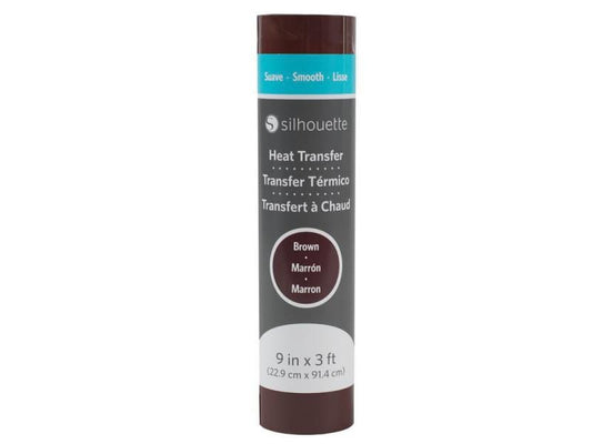 Silhouette Film thermocollant 22.9 cm x 91.4 cm Marron, lisse