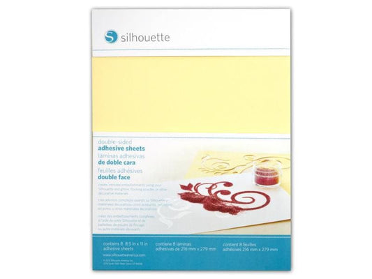 Silhouette Papier autocollant Double face  Jaune/Blanc