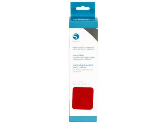 Silhouette Film thermocollant 22.9 x 91.4 cm Rouge, floqué