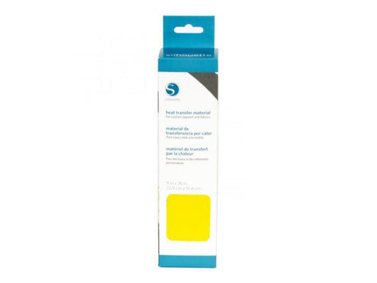 Silhouette Film thermocollant 22.9 cm x 91.4 cm Jaune, floqué