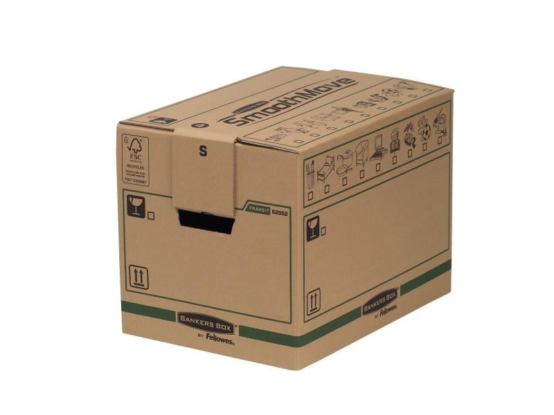 Fellowes Carton de déménagement Fastfold 31.0 x 32.7 x 42.9 cm, 5 pièces