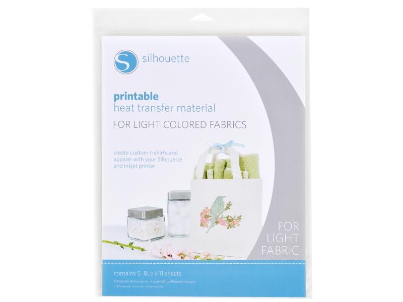 Silhouette Film thermocollant A4 tissus blancs