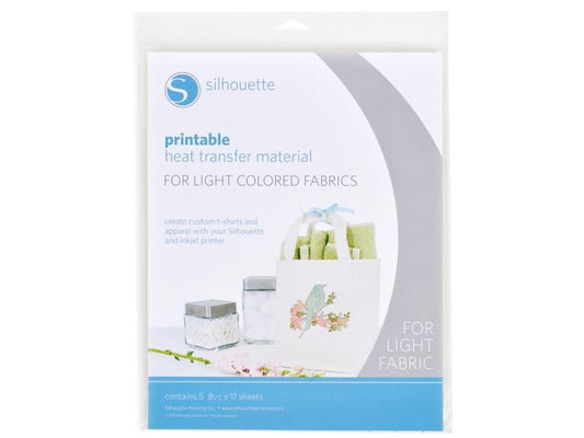 Silhouette Film thermocollant A4 tissus blancs