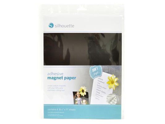 Silhouette Papier magnétique 4 pièces Noir