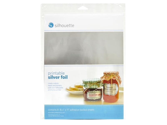 Silhouette Film 21,5 cm x 28 cm Feuille d'argent, imprimable