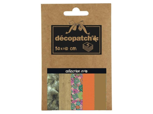 décopatch Papier décopatch Nr. 10, 5 feuilles
