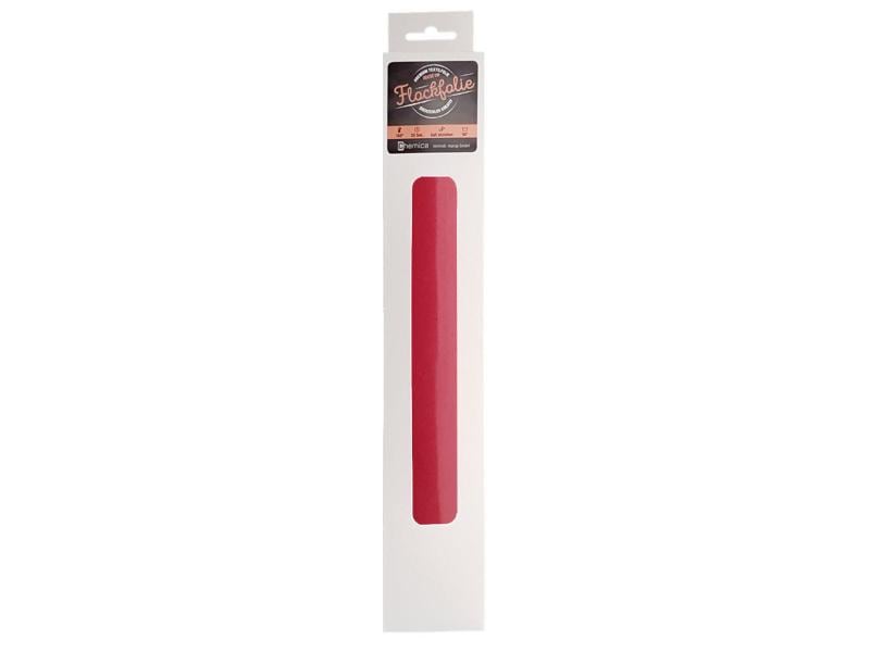 Chemica Film thermocollant Flock rouge foncé