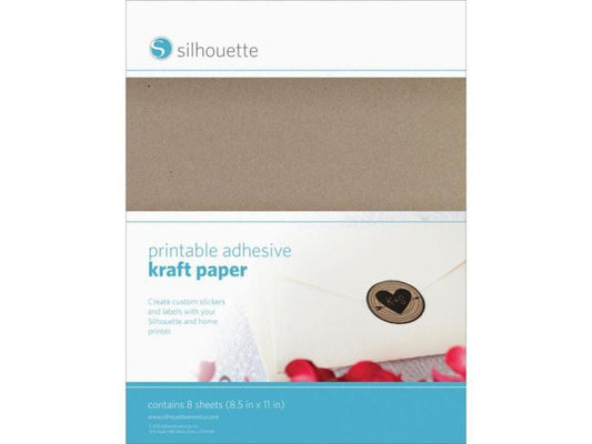 Silhouette Papier autocollant Imprimable papier kraft