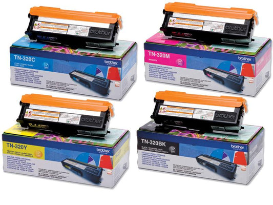 Brother Kits de toner TN-320 noir/Cyan/Magenta/Yellow