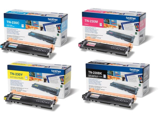 Brother Kits de toner TN-230  noir/Cyan/Magenta/Yellow