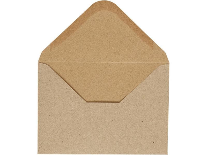 Creativ Company Enveloppe 11.5 x 16 cm Nature, 10 pièces