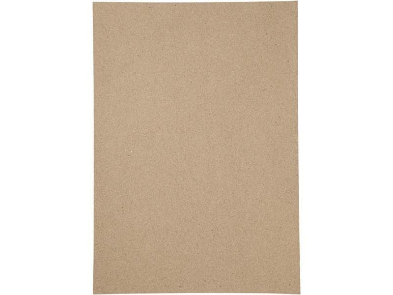 Creativ Company Papier de bricolage 120 g, 20 feuilles, brun