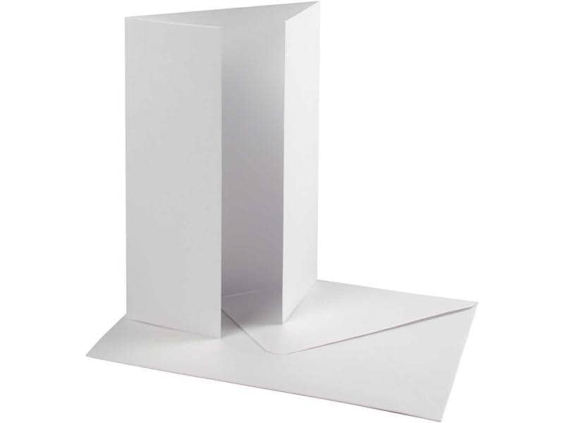 Creativ Company Carte vierge 10.5 x 15 cm Crème, ensemble de 10