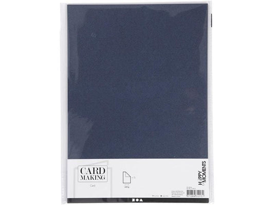 Creativ Company Papier cartonné A4, 10 feuilles, Bleu foncé