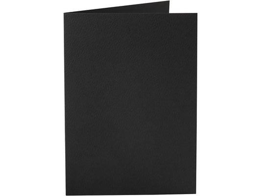 Creativ Company Carte vierge 10.5 x 15 cm sans enveloppe, noir