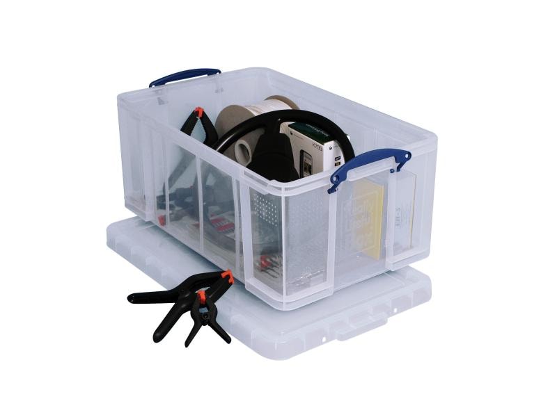 Really Useful Box Boîte de rangement 64 litres Transparent