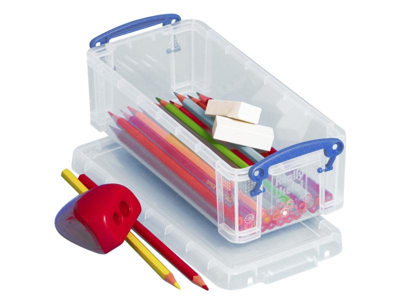 Really Useful Box Boîte de rangement 0.9 litre Transparent