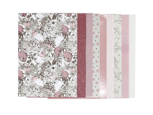 Creativ Company Papier de bricolage Vivi Gade-Design 20x30 cm, 24 feuilles