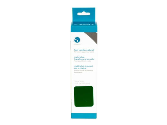 Silhouette Film thermocollant 22.9 cm x 91.4 cm Vert foncé, floqué