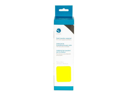 Silhouette Film thermocollant 22.9 x 91.4 cm Jaune néon, lisse