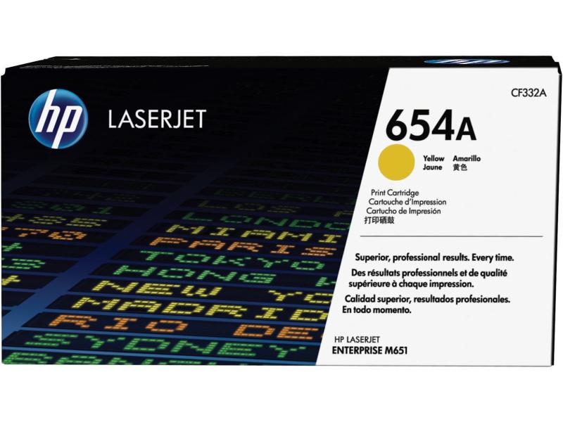 HP Toner Nr. 654A (CF332A) Yellow