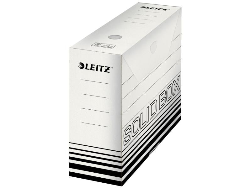 Leitz Boîte d’archivage Solid, 100 mm 10 pièces, noir